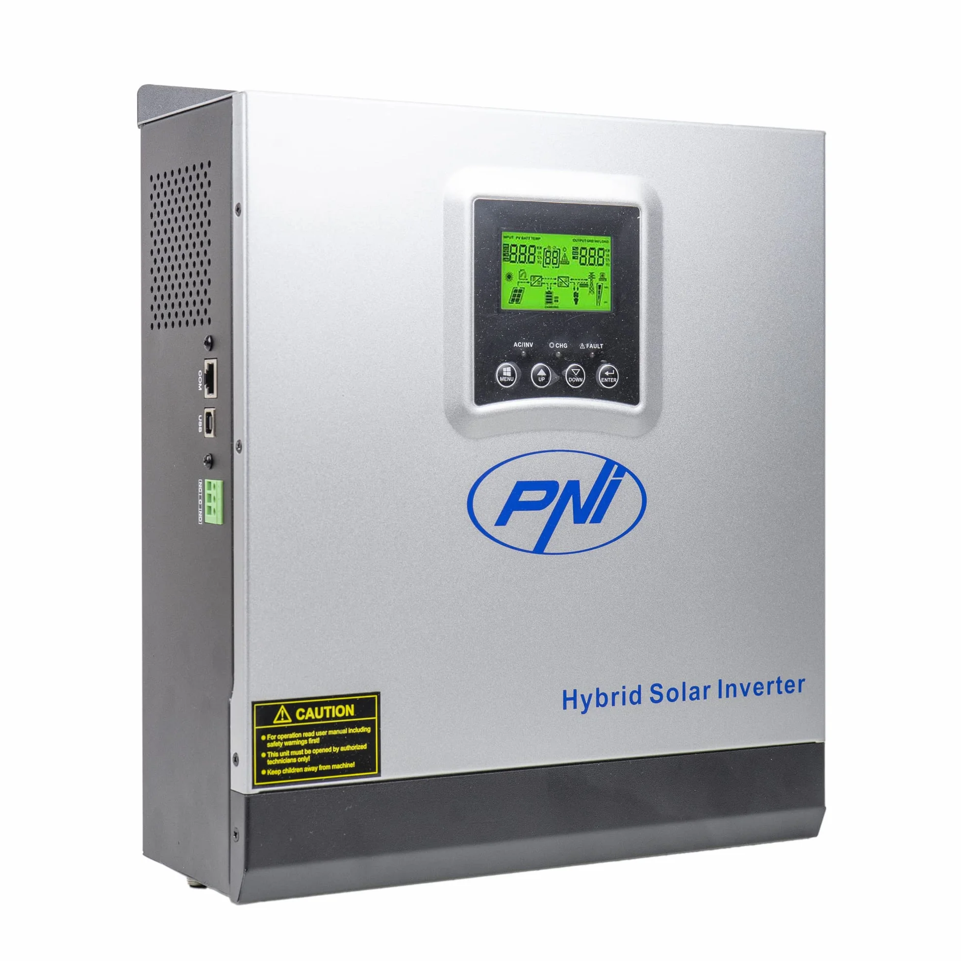 Inverter solare PNI GreenHouse SC1800B 3 KW 24 V 60 A MPPT Off Grid Hybrid Sinus Pure