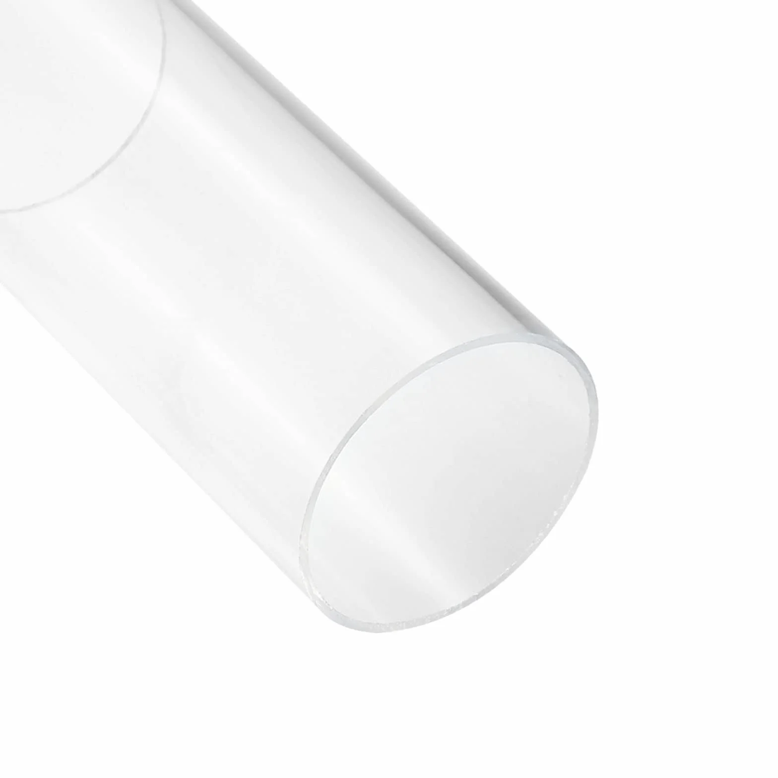 Unifizz Tubo in plastica acrilica trasparente, rotondo, rigido, diametro interno 66 mm, diametro esterno 70 mm, per illuminazione, modelli, impianti idraulici, artigianato