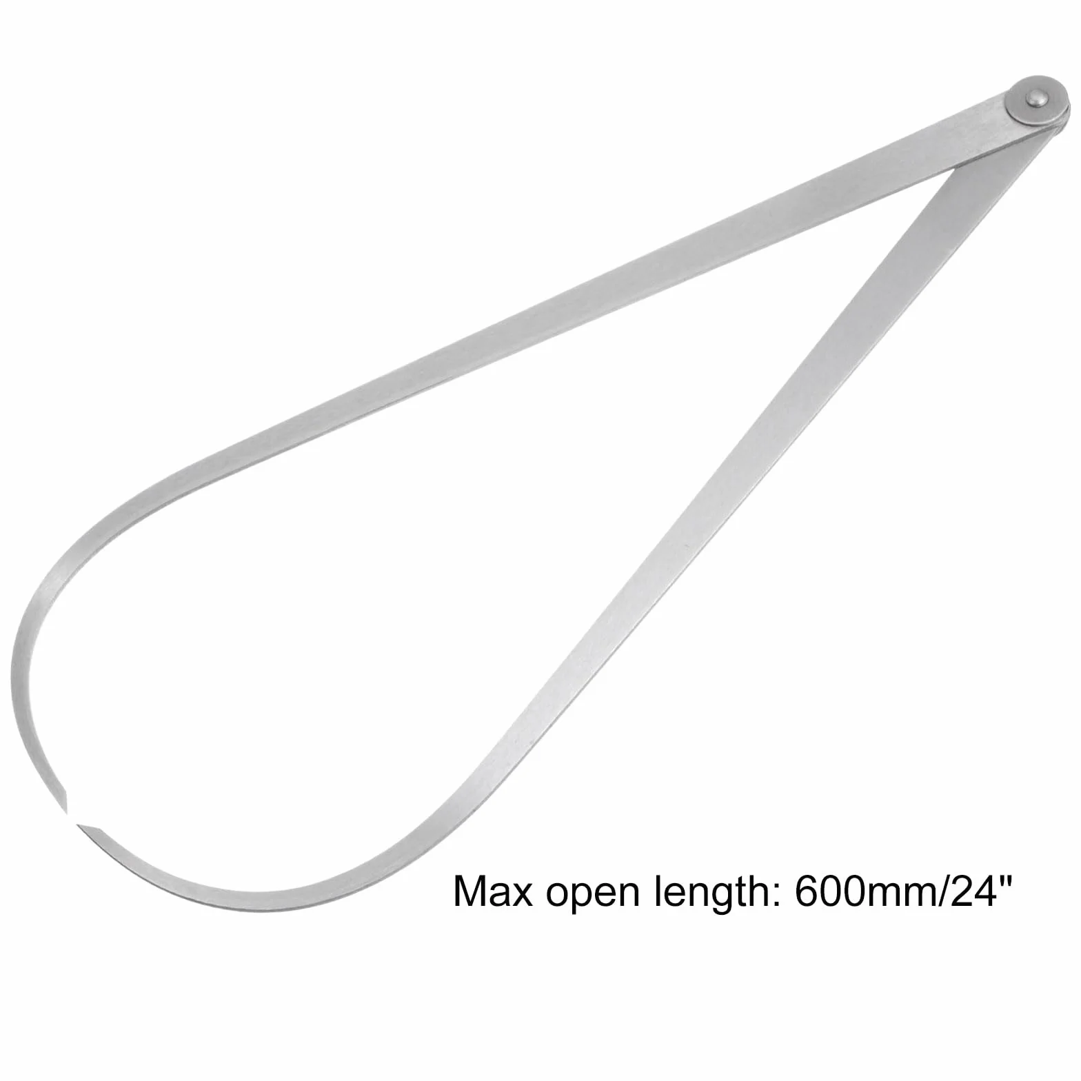 QUARKZMAN Calibro Esterno A Giunto Fisso 600mm 24 Pollici Acciaio Per Utensili Giunto A Attrito Strumento Di Misurazione Interna Per Intagli Modellazione Scultura Argento
