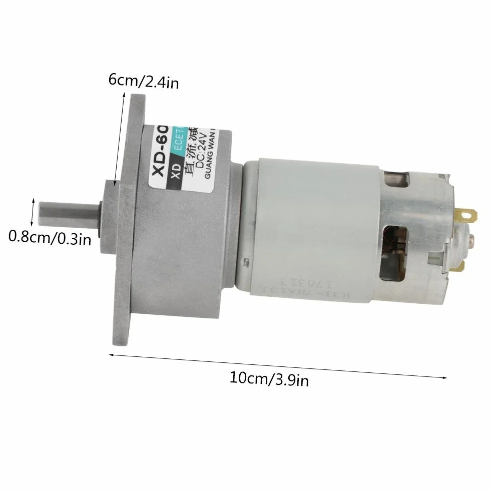 Motoriduttore DC 24V 300RPM 35W regolabile a coppia elevata CW/CCW