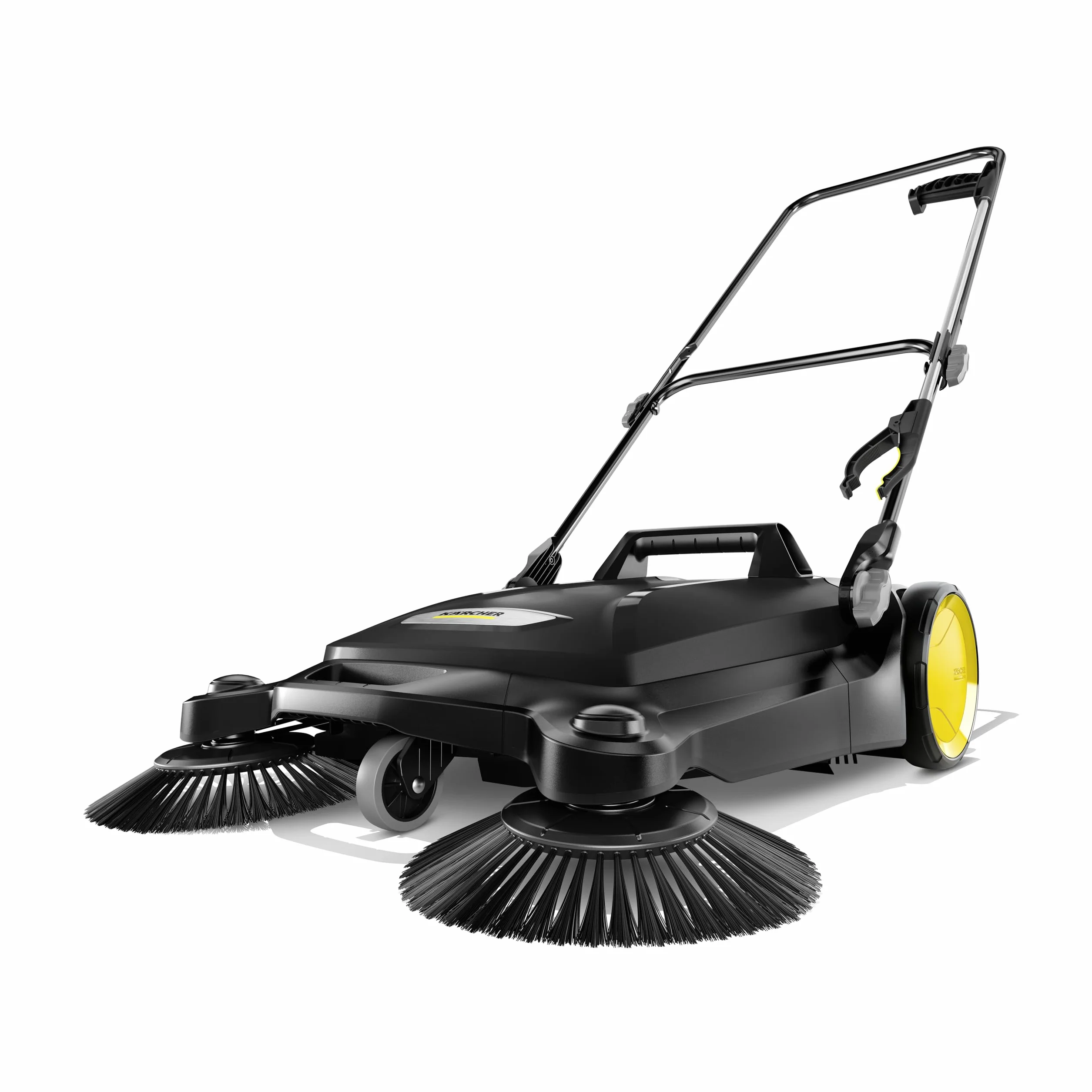 Kärcher Spazzatrice manuale S 4 Twin eco!Power per officine, marciapiedi, vialetti o garage con raccogli detriti, capacità 20 LITRI, larghezza spazzata 68,1 cm