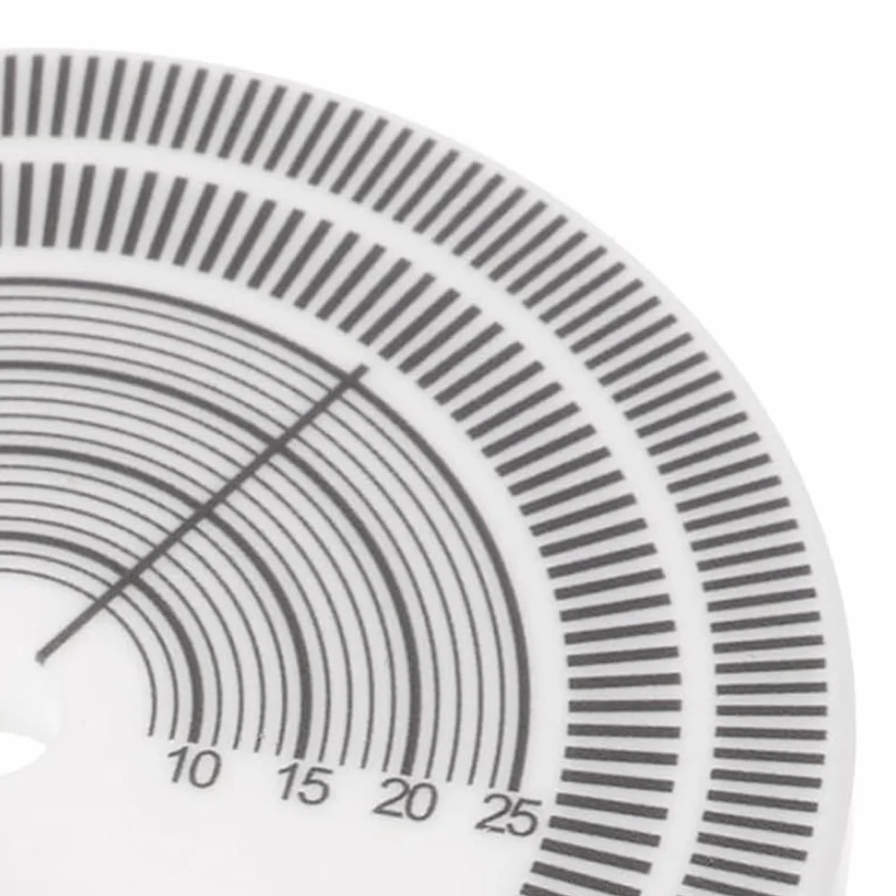 Giradischi affidabili, disco stroboscopico, stroboscopico, test, rilevamento della velocità, velocità di registrazione in vinile, disco di misurazione, durevole, facile da installare.