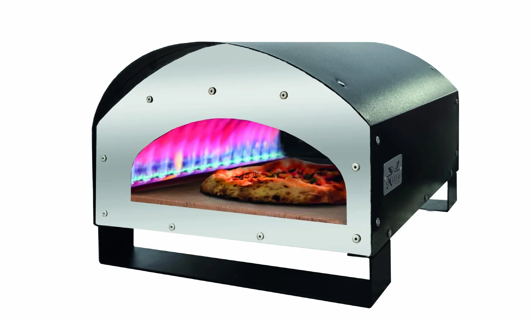 FORNO PORTATILE PER PIZZA A GAS GPL 45X60XH.32CM.MOD.PERSEO NERO