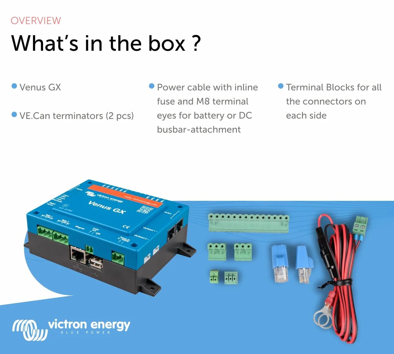 Victron Energy Venus GX, Monitoraggio del Sistema