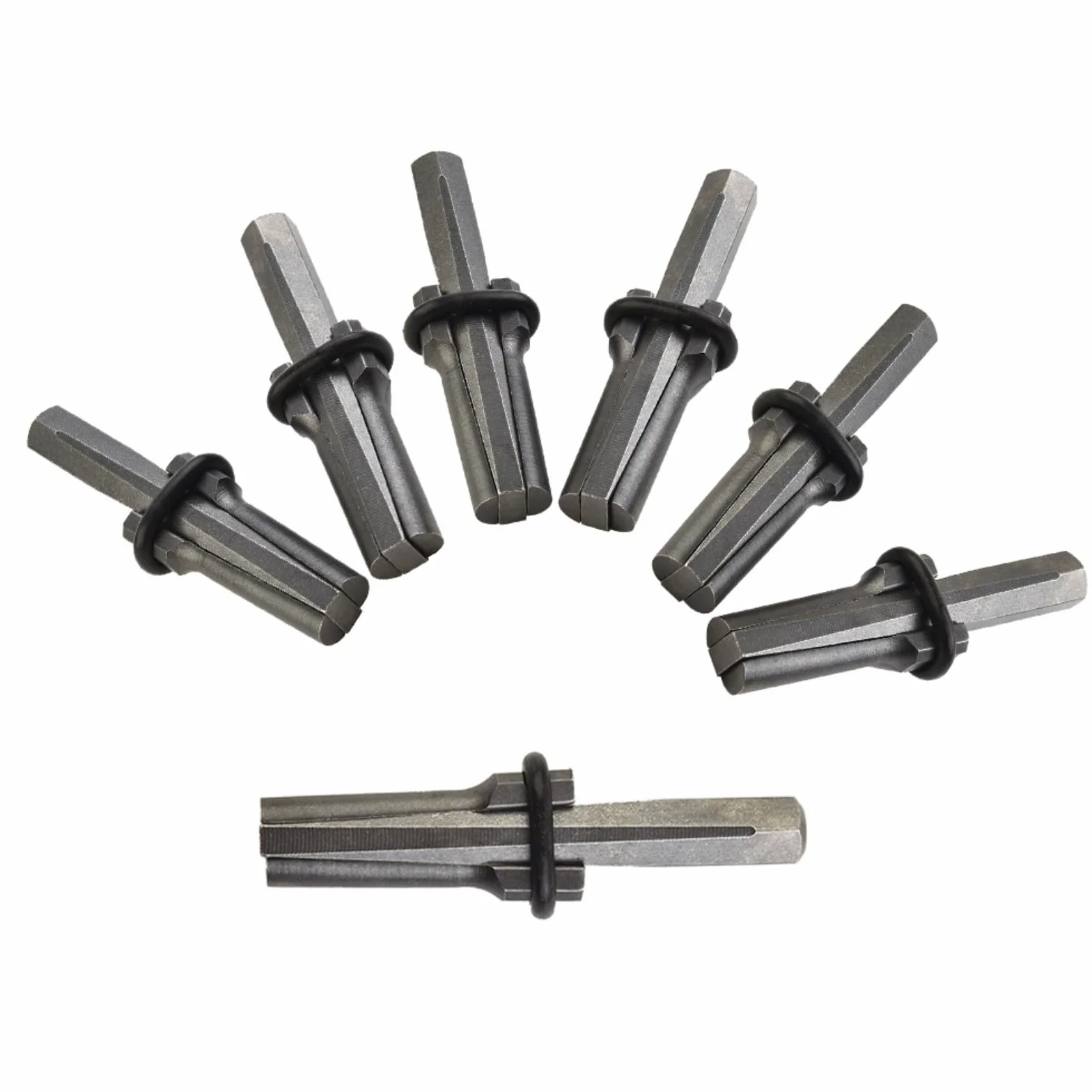 Set di 7 cunei da 14 mm, strumenti manuali per dividere pietre dure, roccia, granito, calcestruzzo