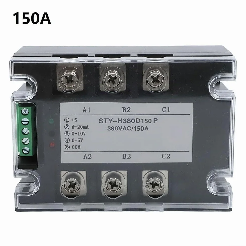 380V 150A Modulo Regolatore di Tensione AC Trifase Regolatore di Potenza 10K Potenziometro Regolabile, 1PC