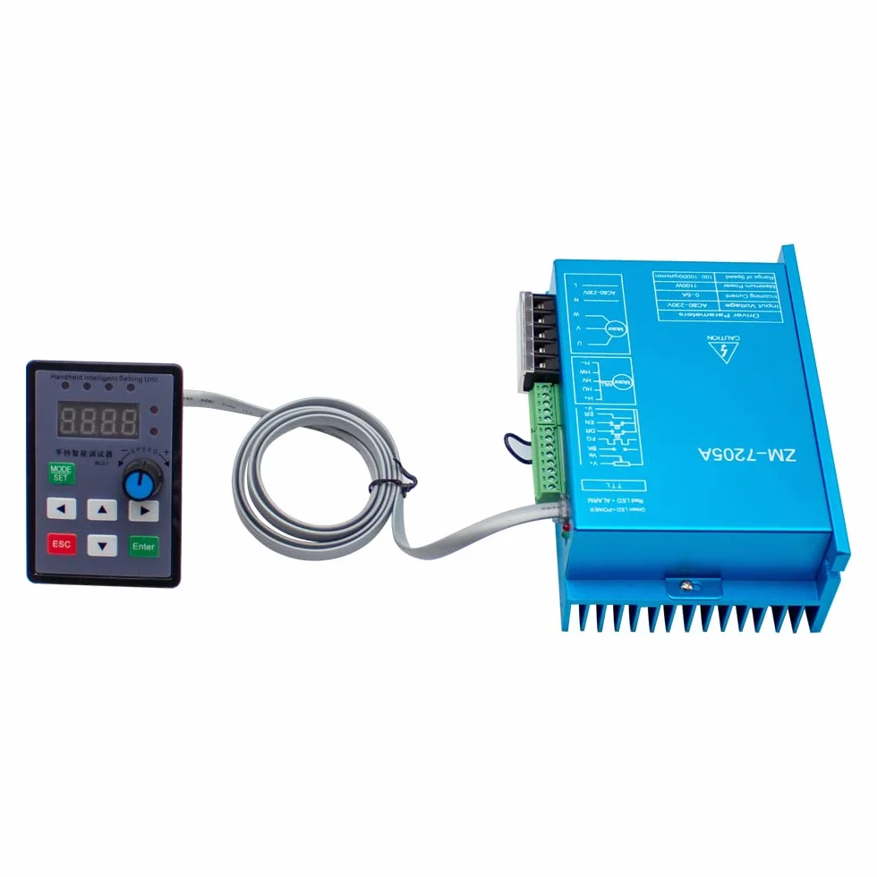 310V Driver del Motore Brushless DC ad Alta Tensione con Unità di Impostazione Intelligente Portatile ZM-7205 220V AC Max. 5A 1100W BLDC