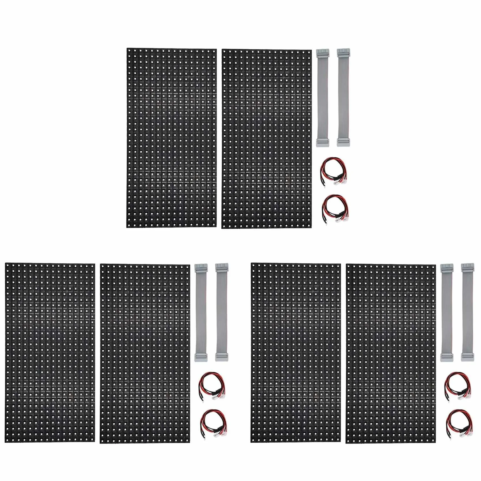 6 Pezzi P10 Modulo LED per Esterni A Colori Completi HUB75 SMD3535 32x16 Pixel Pannello Display LED 320x160mm 1/4S Driver