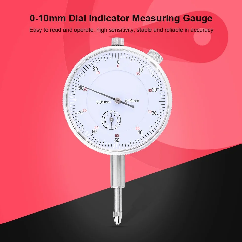 Fdit Indicatore Digitale quadrante Indicatore di precisione 0,01 mm Kit misuratore di precisione Strumento