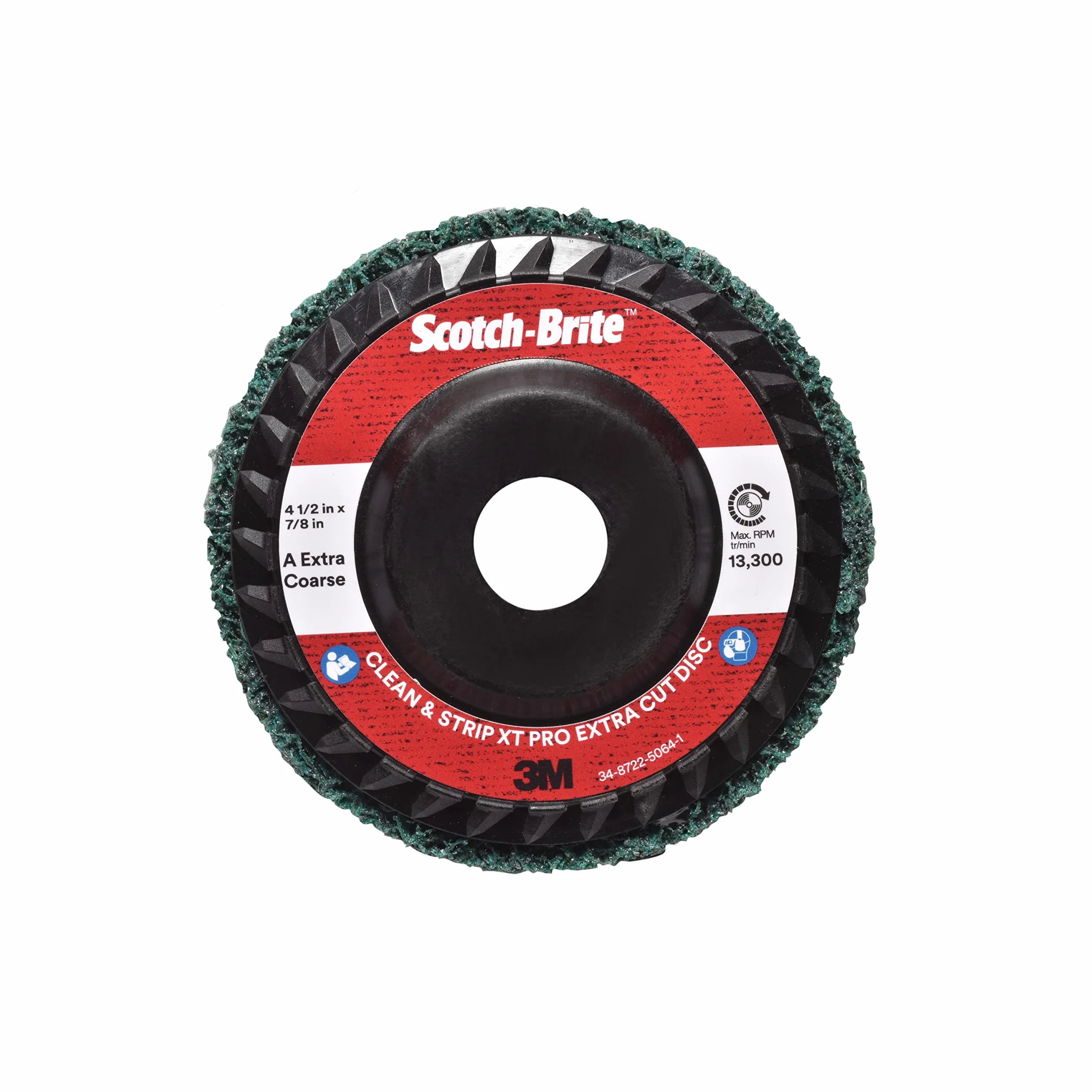 scotch-brite ™ Clean and strip XT Pro extra taglio a disco, T27, 4 – 1/2 in x 7/8 in, un xcs, 10 per case