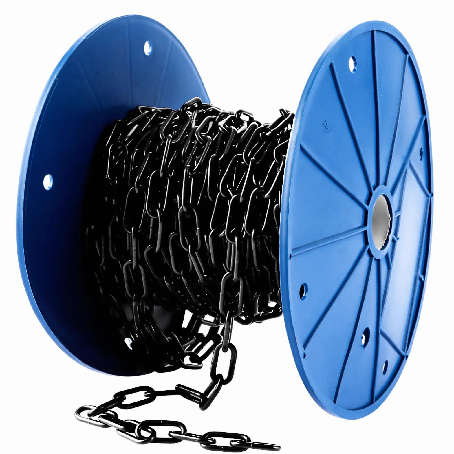 Catena in metallo da 15 m, 3 mm, in acciaio al carbonio, per catena di lampada, catena per cani e catene di intercettazione