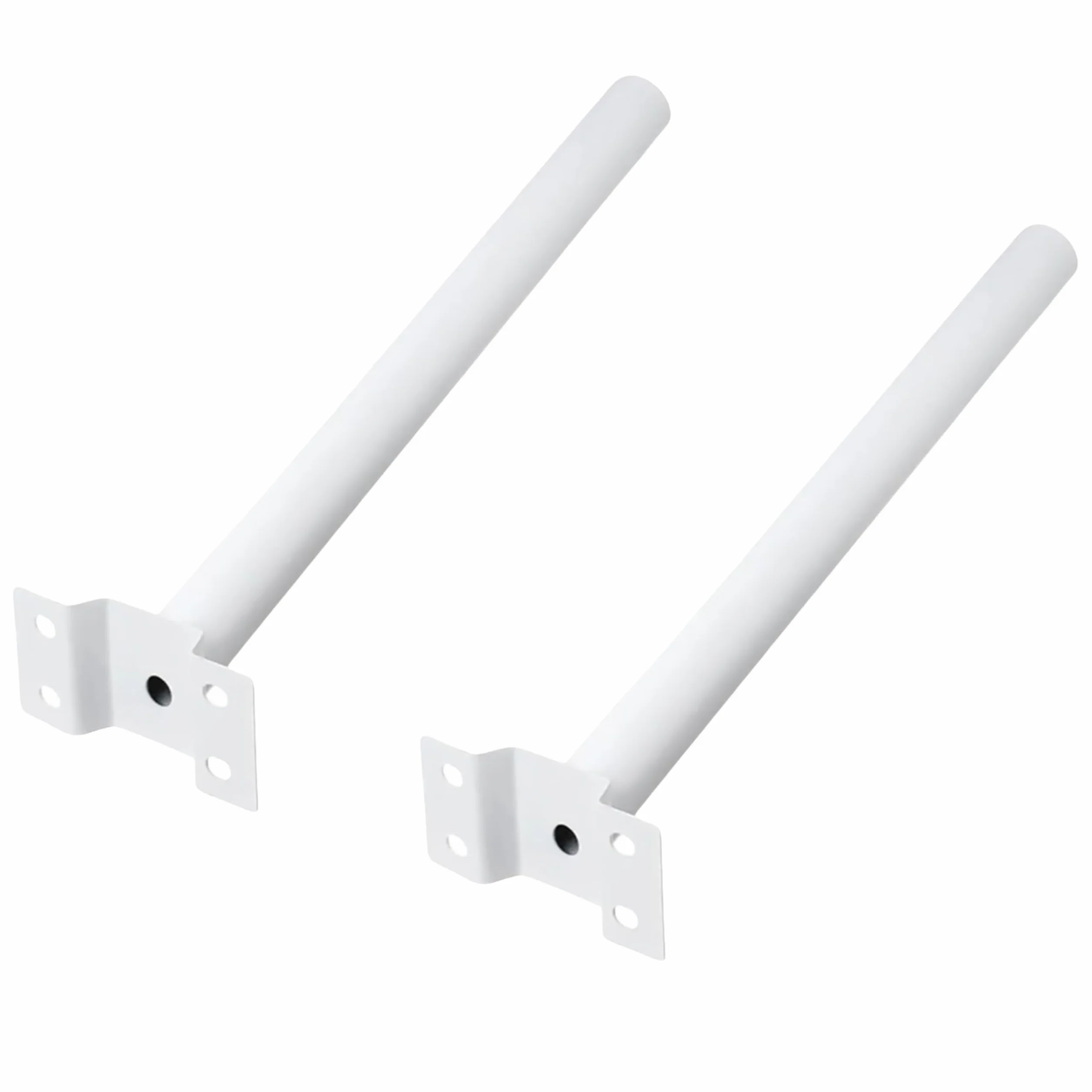 YASTA Palo Per Lampione Solare 48 Cm Staffa Bianca Per Lampione Stradale Palo Antenna TV Supporto Per Faro Led Da Esterno Stradale Braccio Per Muro Parete (2)