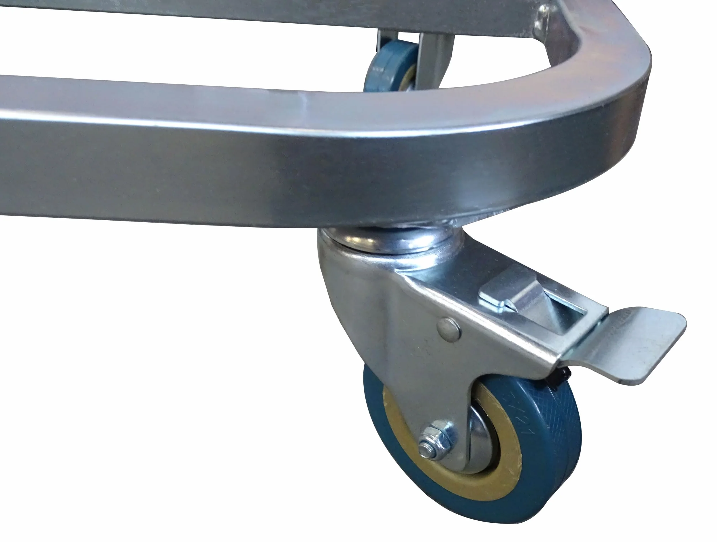 QUICK STAR Portasacco per Rifiuti con Coperchio e 4 Ruote | Supporto per Sacco in Metallo 120 Litri | Portasacco Stabile - Acciaio Zincato | Sacco Giallo 120L | Contenitore per Rifiuti Mobile