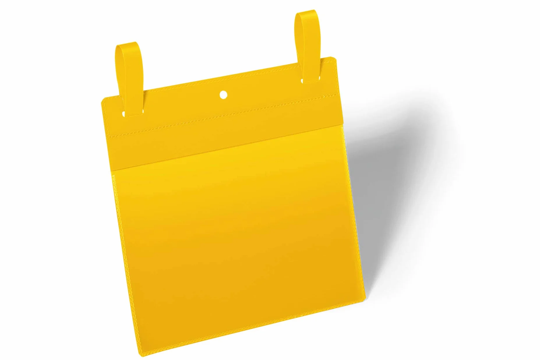 Durable 174904 Buste con Fascette d'Aggancio A5 Orizzontale, Confezioni da 50 Pezzi, Giallo
