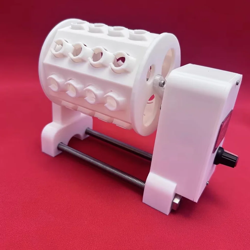 Toplionace Mini Agitatore Vortex da Laboratorio Fai da Te a 32 Tubi, Dispositivo di Miscelazione Rotante per Provette da Centrifuga da 1,5mL e 2,0mL, Velocità Regolabile 20-100 Giri/Min