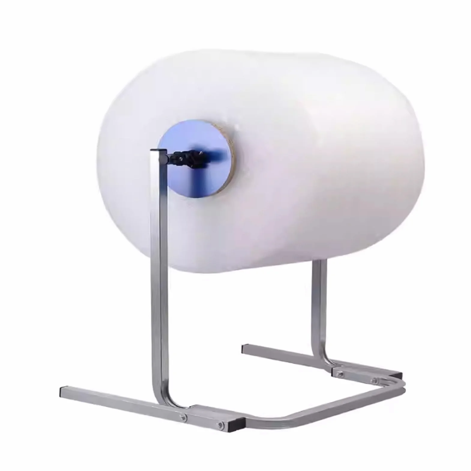 distributore di rotoli di pluriball, Dispenser for pluriball, argento, da pavimento, larghezza 30-150 cm, for film estensibile e schiuma | Width 40cm