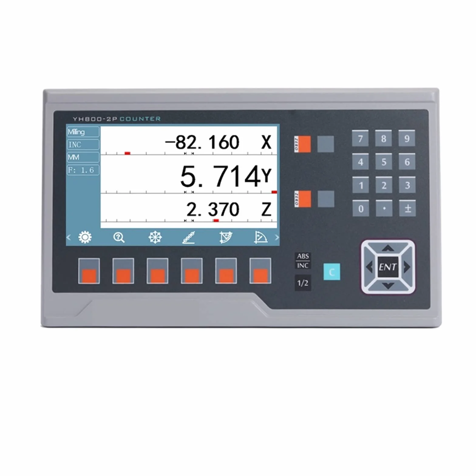 Righello di valutazione, Set di lettura digitale LCD in metallo Display DRO con 3 PCS Linee di scale lineari Encoder Lunghezza di lavoro da 50 mm a 1000 mm per tenere traccia dell'errore dello strumen