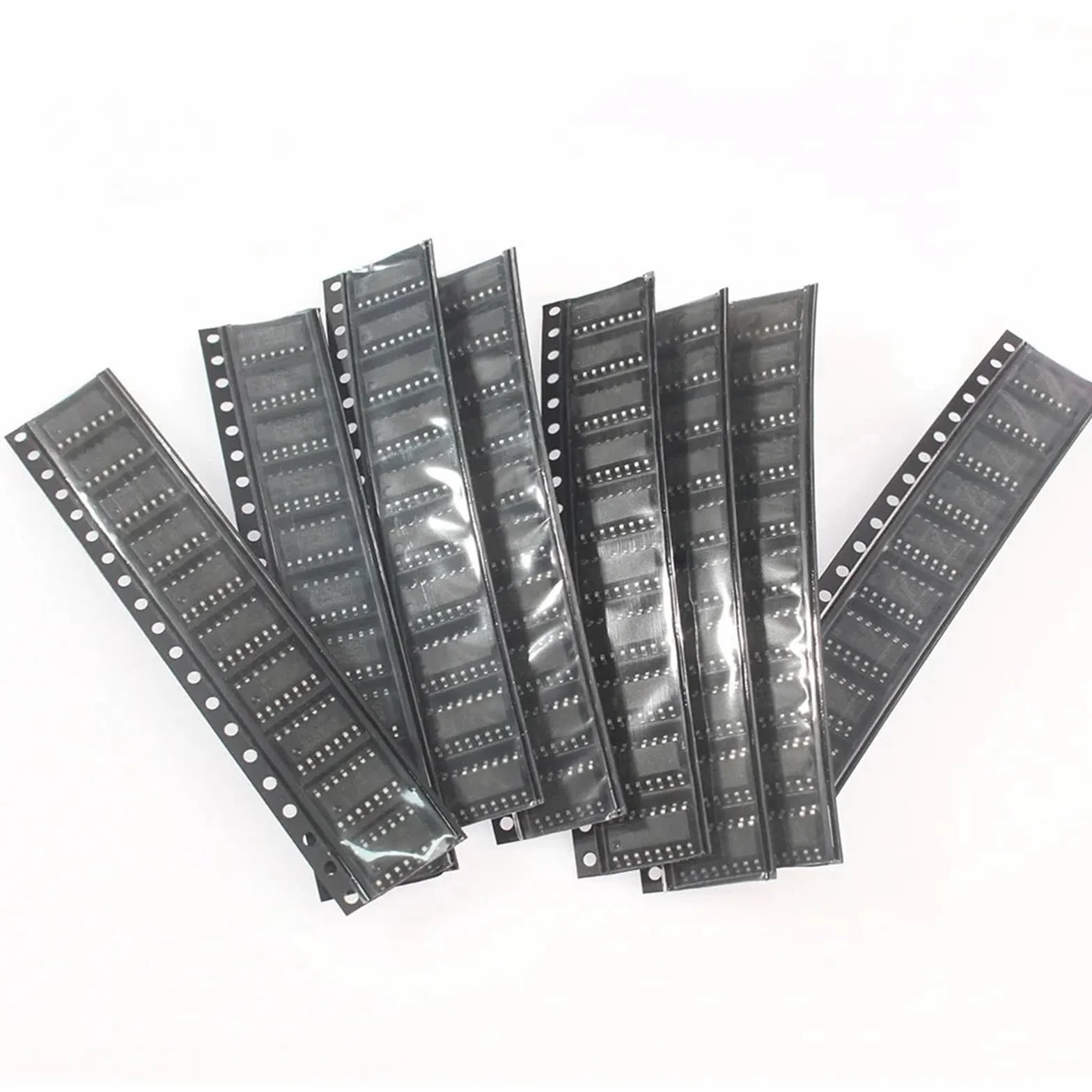 Kit di componenti elettronici IC logici SMD da 80 Pezzi 74HC00D 74HC04D 74HC08D 74HC14D 74HC138D 74HC164D 74HC165D 74HC595D Set di Chip IC SOP
