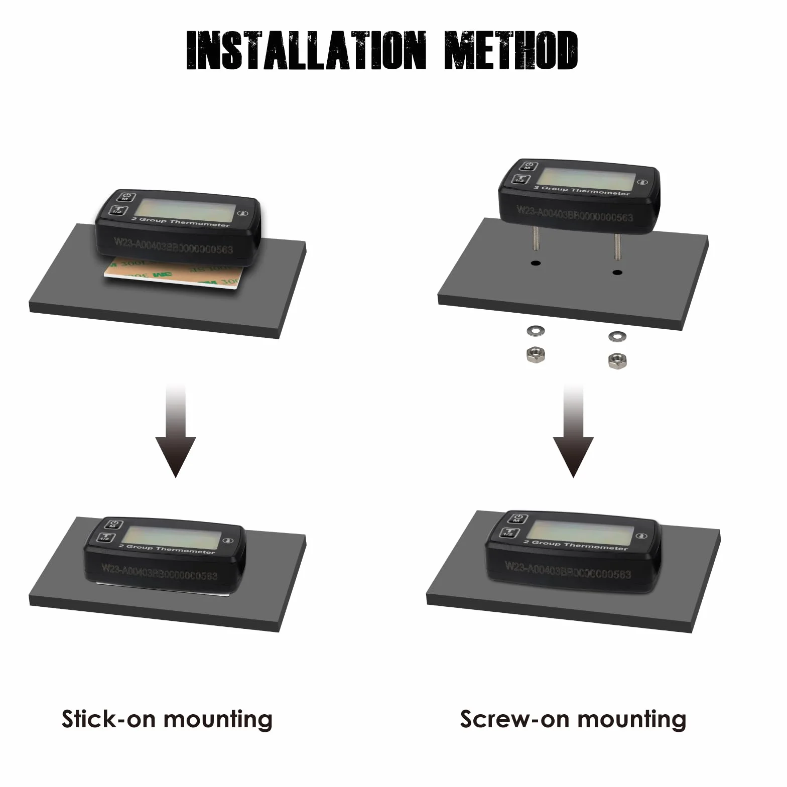 Il misuratore di temperatura digitale del motore con display LCD Taikemeti è stato progettato per misurare le temperature del motore come navi, tosaerba, motoseghe, ecc.