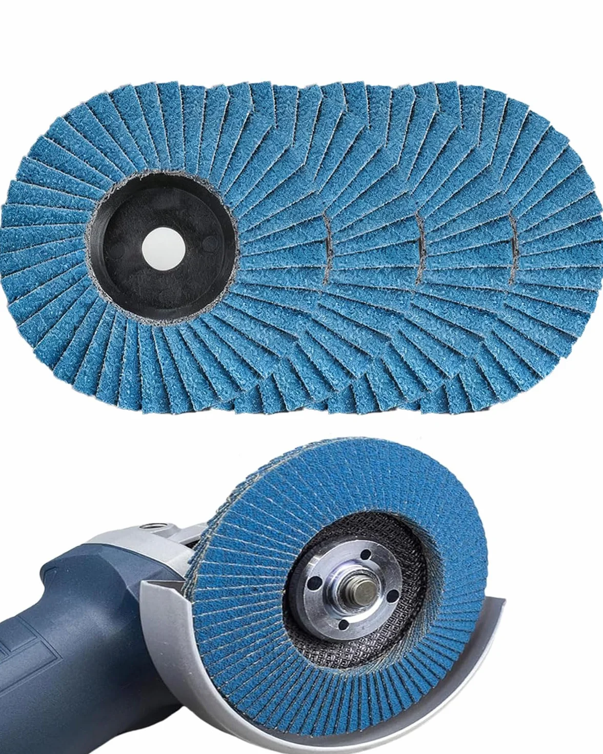 5 Pezzi Disco Lamellare, 75mm Dischi Lamellari 60 Grana Dischi Abrasivi Lamellari Adatto per Legno Acciaio Inox Metallo per Smerigliatrice Angolare