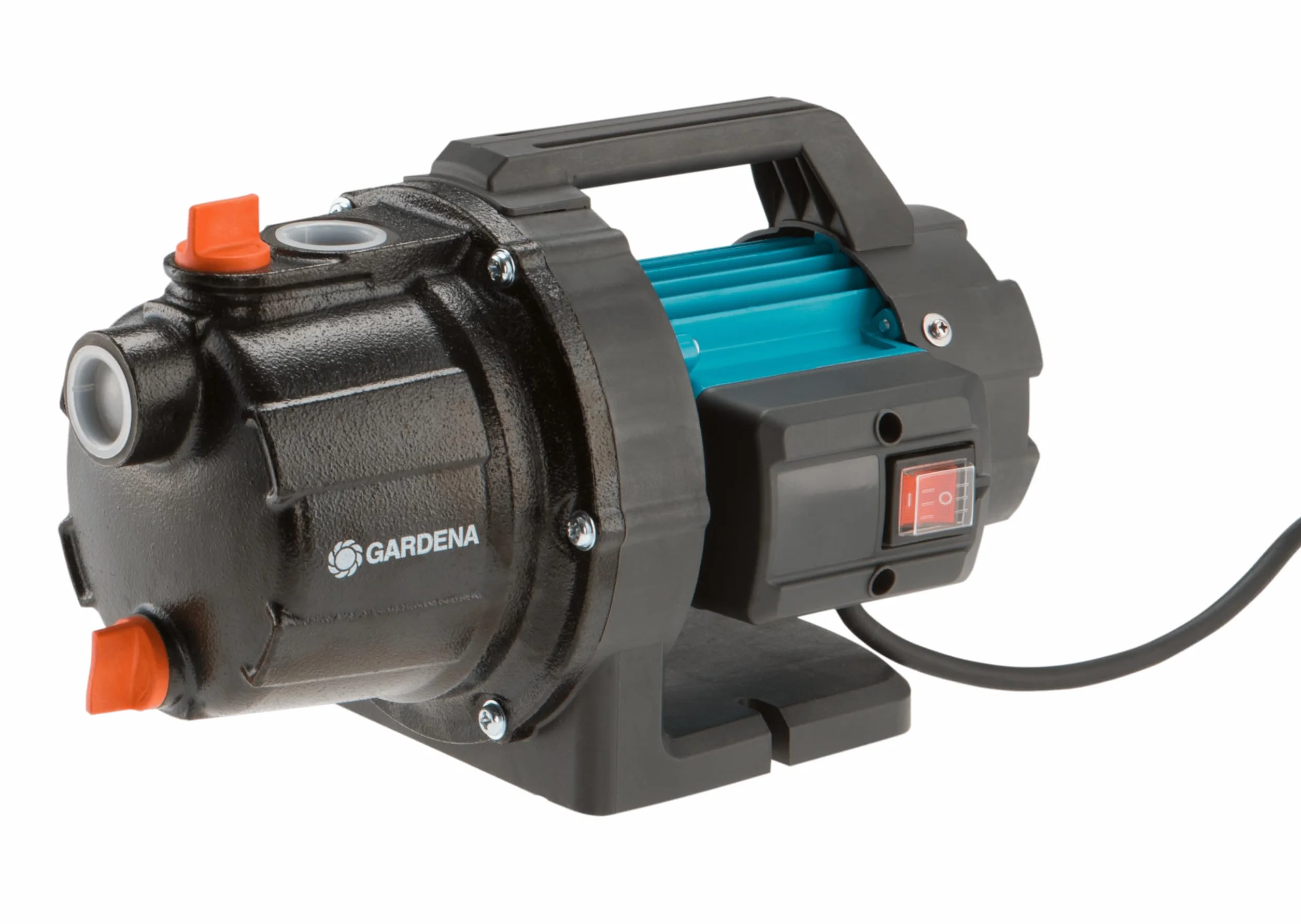 Gardena Pompa da giardino 3700/4 Basic: pompa di irrigazione con portata da 3700 l/h, potenza 800 W, albero in acciaio inox, l’involucro in ghisa, possibile collegamento irrigatore (9014-47)