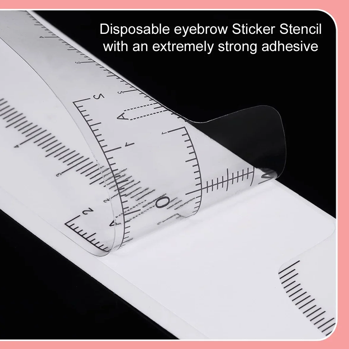KINGMAS 100 righelli per sopracciglia usa e getta microblading adesivi strumento misurazione