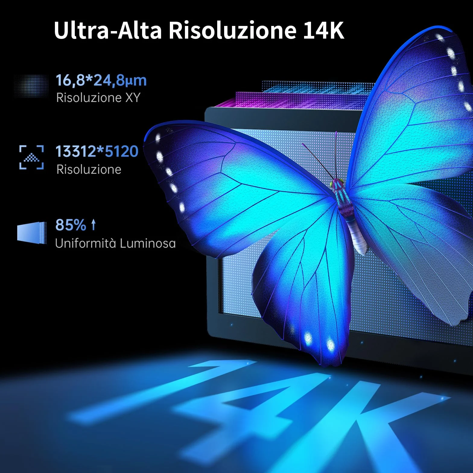 Anycubic Stampante 3D Resina Photon Mono M5s Pro 14K con Livellamento Automatico, Velocità 3 Volte Superiore, Mini Riscaldatore e Purificatoree e Altro Ancora, Per i Giocatori 3D Dalle Mille Esigenze