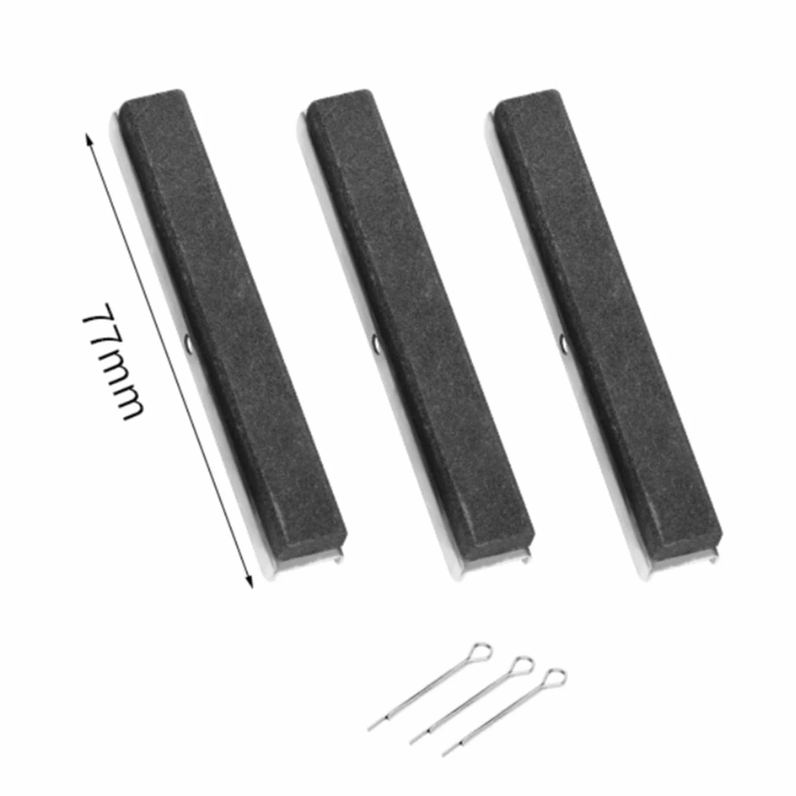 Set di 3 pietre per levigatura del cilindro del motore e rimozione di sbavature in metallo, per la riparazione del motore (7,6 cm)