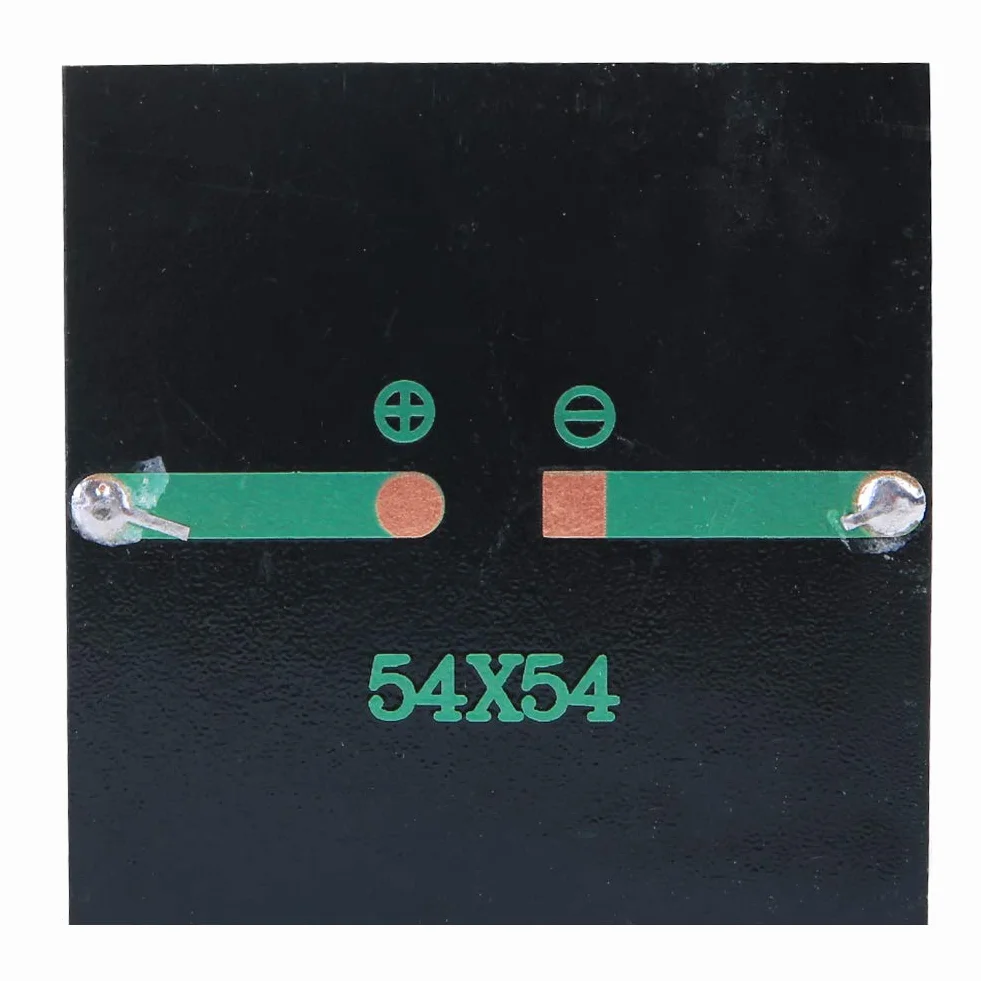 Pannello solare in silicio da 4 pcs 3v 168MA, 54x54mm/2.1x2.1in a energia solare Mini celle solariSistema fai -da -te Kit Emergenza Caricatore portatile portatile