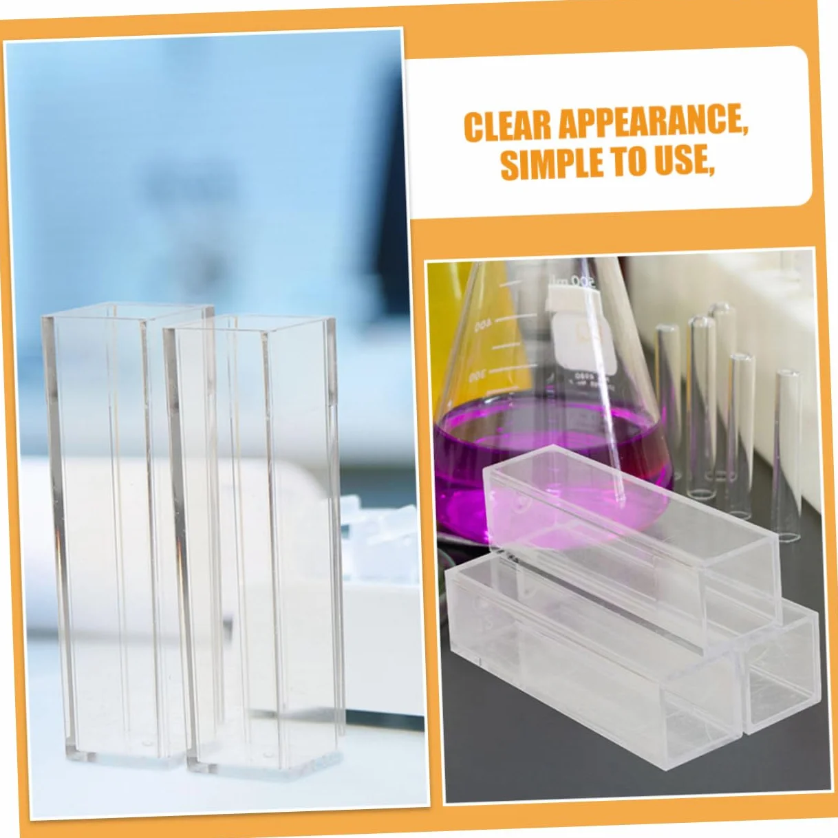 PRETYZOOM 3 Set Cuvette Trasparenti in Plastica 8 Pezzi*3