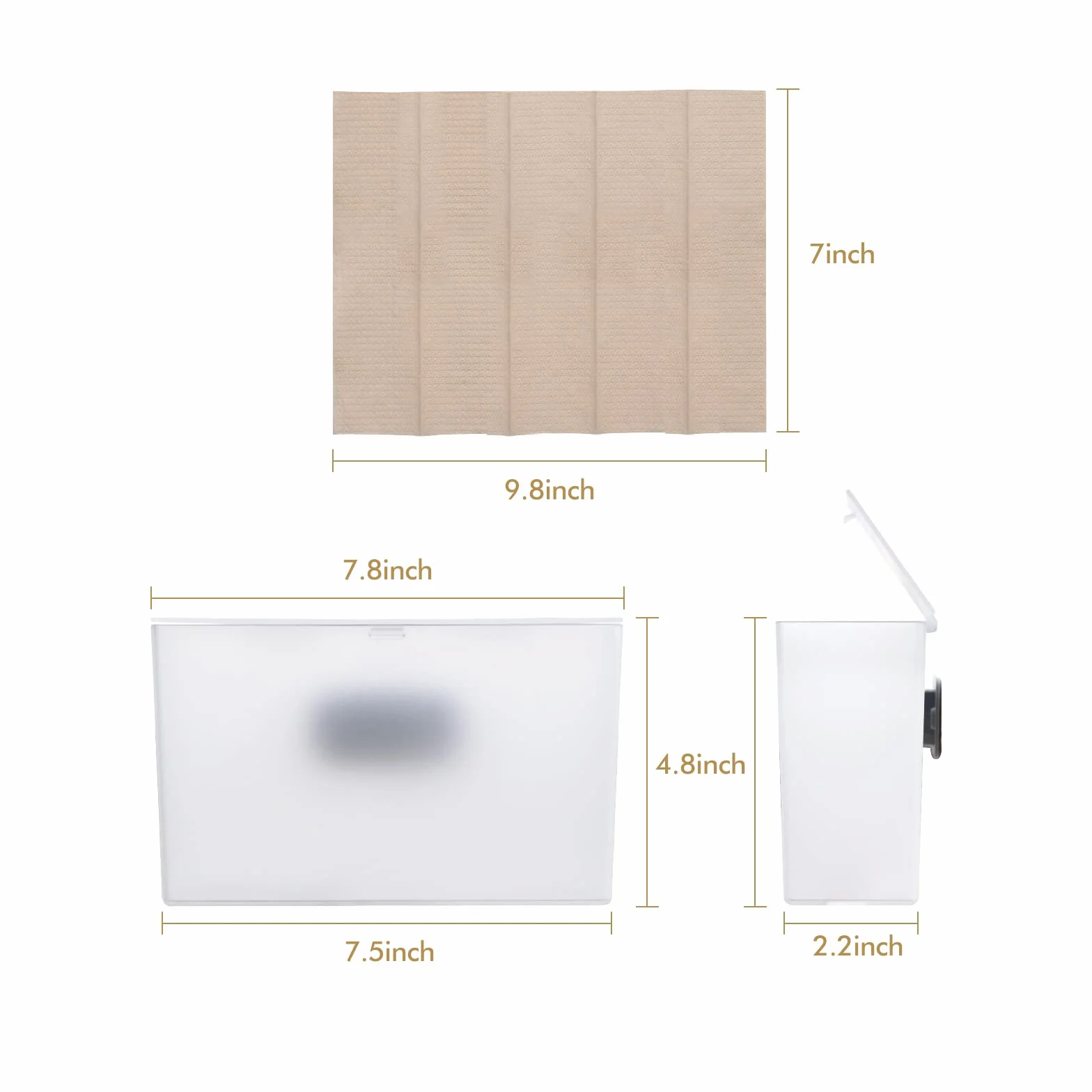 DrDirt Asciugamani di carta bambù multipiega, 5 pieghe, morbidi, assorbenti per bagno, casa, cucina