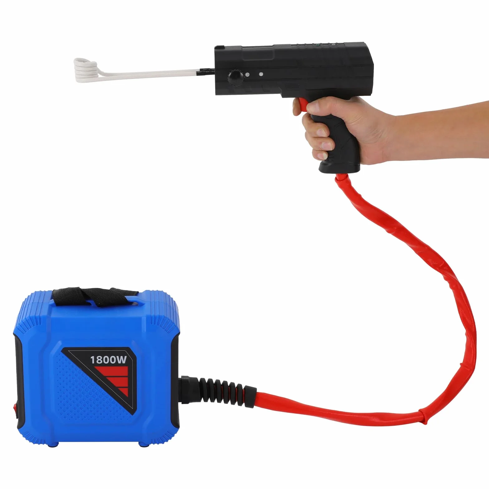 Riscaldatore a induzione magnetico per auto, 1800 W, riscaldamento a induzione magnetico con bobine di riscaldamento per automobili, viti, dadi