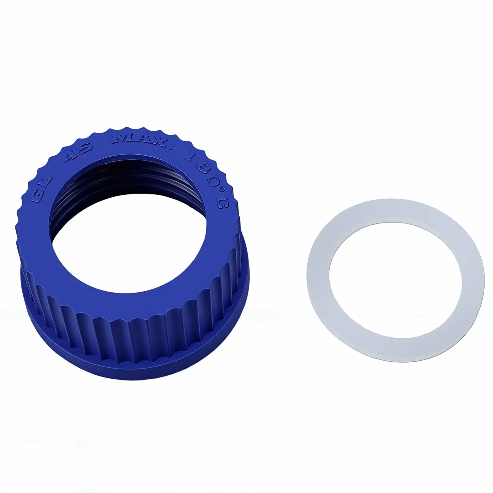 Naroote GL45 Coperchio Bottiglia Reagente 2 Porte Acciaio Inossidabile 304 6-8 Mm