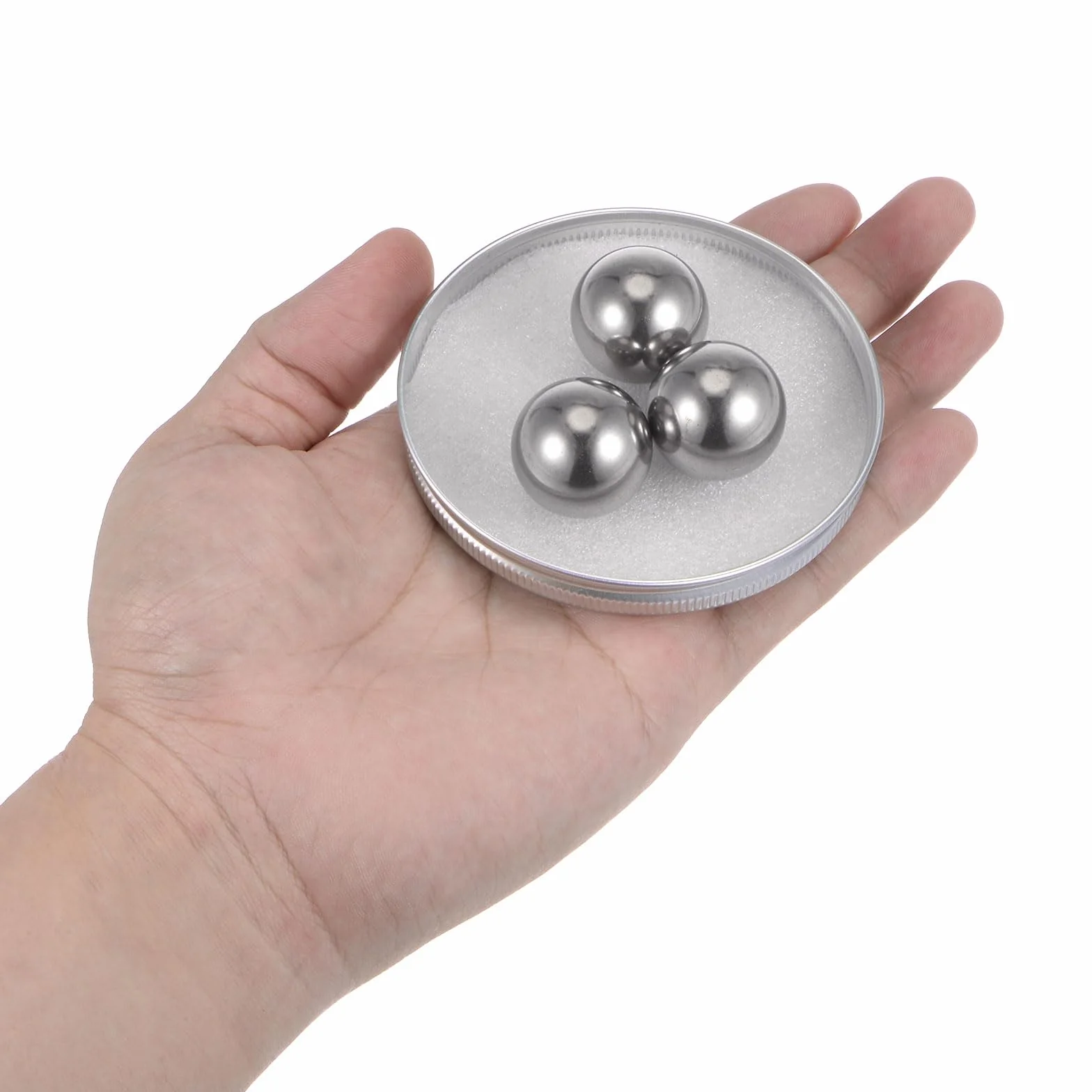 3 sfere di precisione in acciaio inox G200 201, diametro 24 mm, per cuscinetti