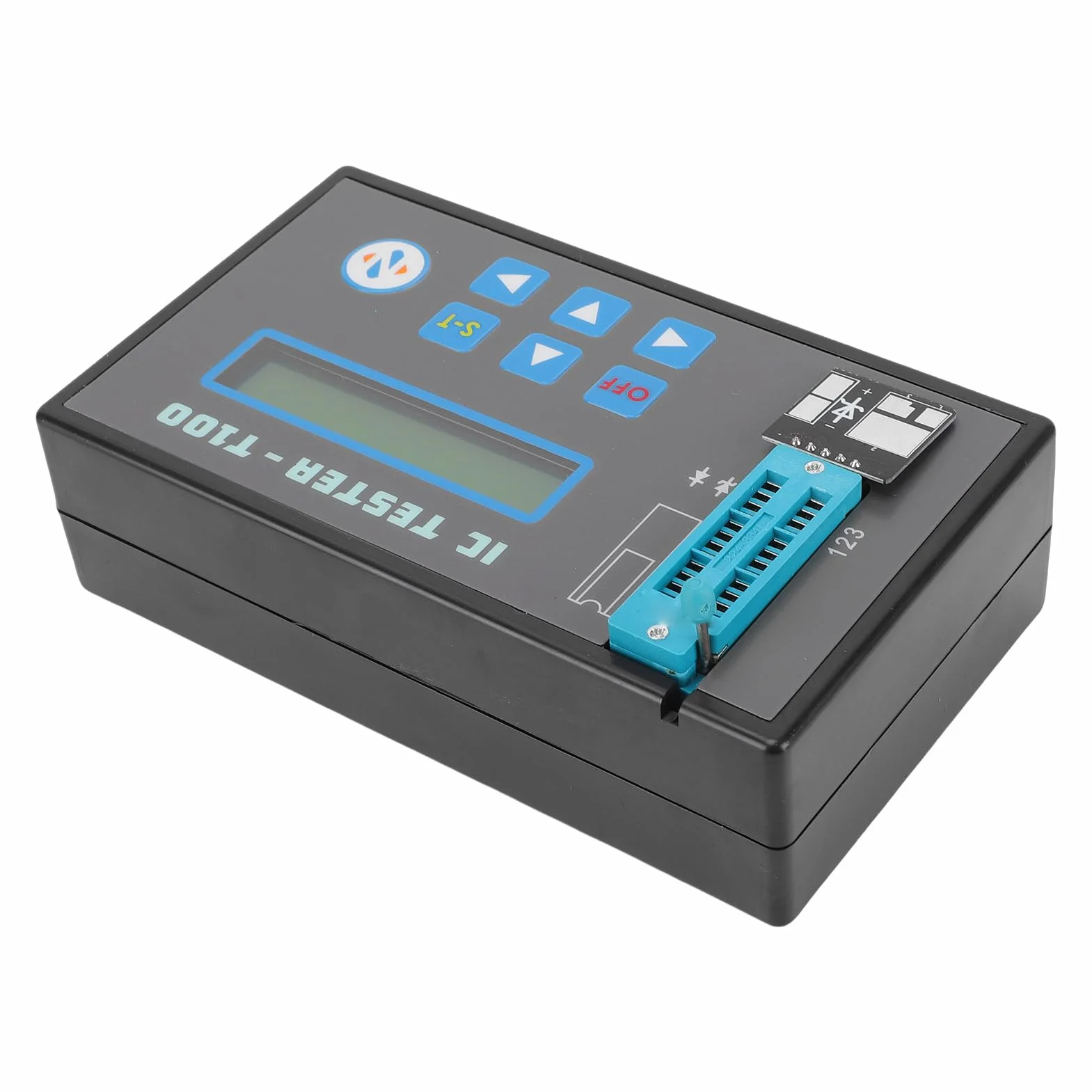 Tester per Transistor IC Misuratore di Chip per Circuiti Integrati con Funzione di Calibrazione Test Meccanico Elettro-ottico Multifunzionale Batteria LiPo Incorporata a 20 Pin 16 Pin Tipo C