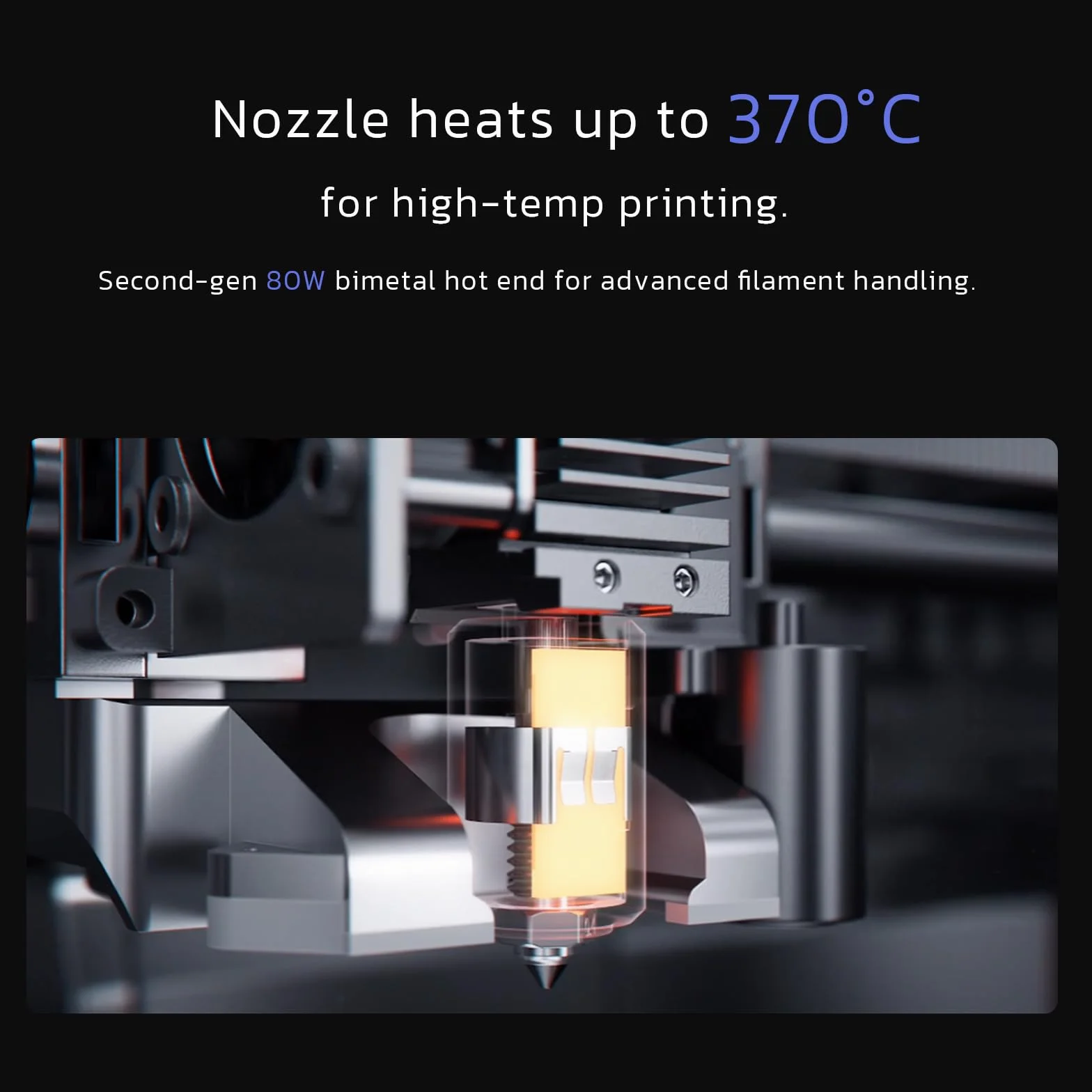 QIDI PLUS4 Stampante 3D, stampa ad alta velocità fino a 600 mm/s,riscaldamento della camera a 65℃, estrusore diretto a 370℃ con ugello integrato,supporto per filamenti PPS-CF, 305 * 305 * 280mm