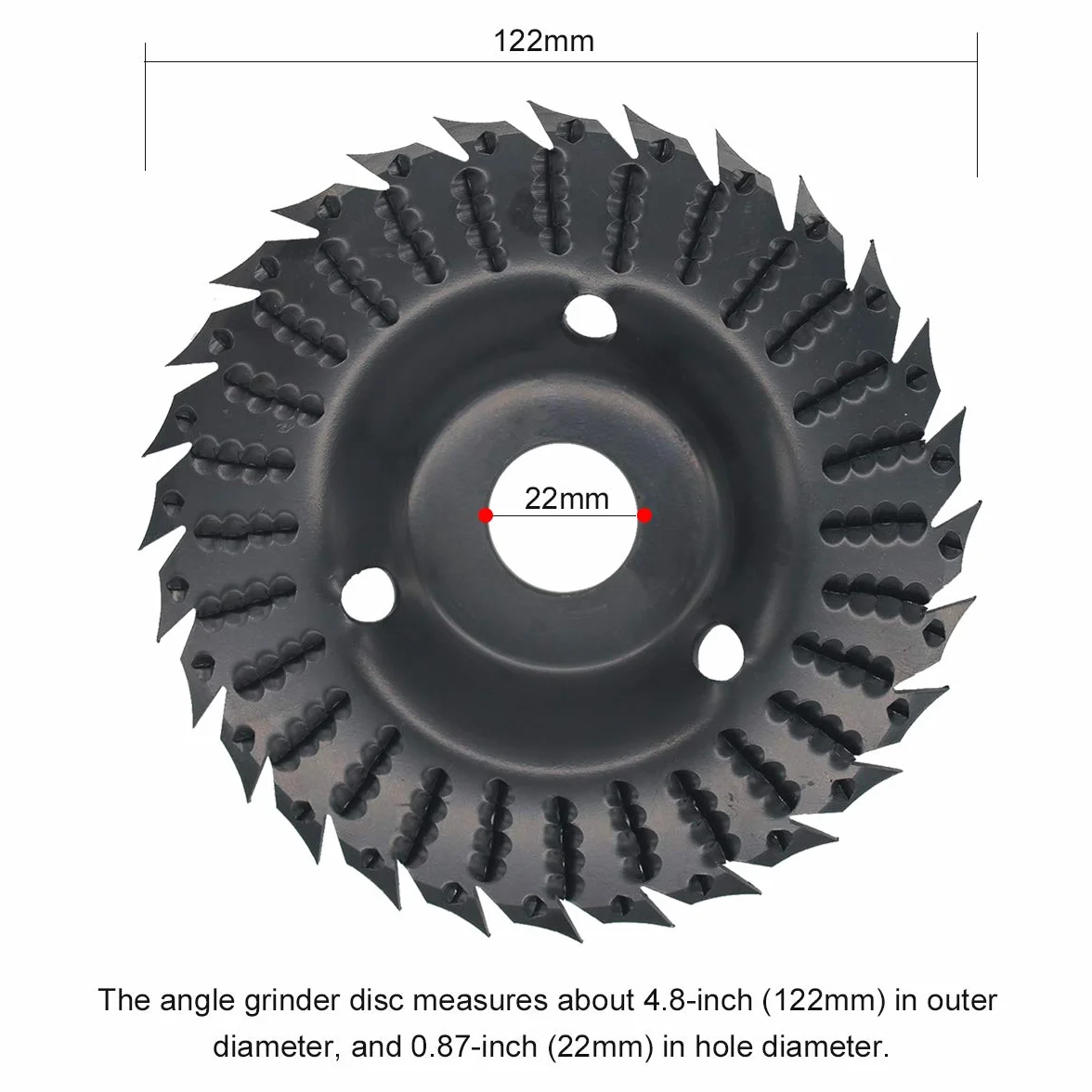Disco per Intaglio del Legno, 1 Pezzo Dischi Lamellari 28 Denti 4 1/2 per Smerigliatrice Angolare Accessori per Smerigliatrice Angolare con Mola per Legno 28 Denti per