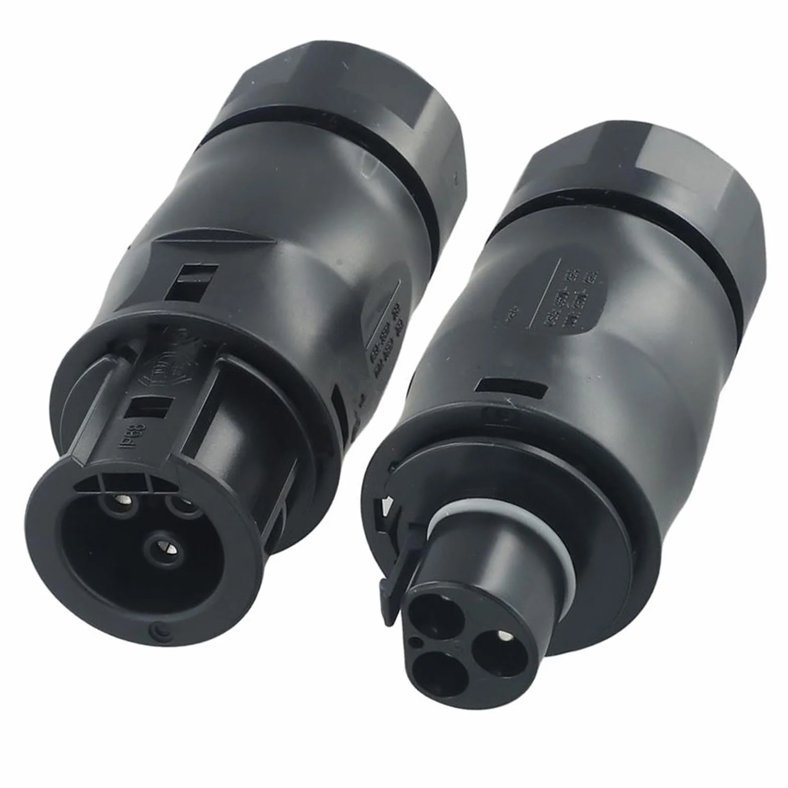 Presa CA IP68 3 pin connettore impermeabile per inverter cavi 10-13 mm nero