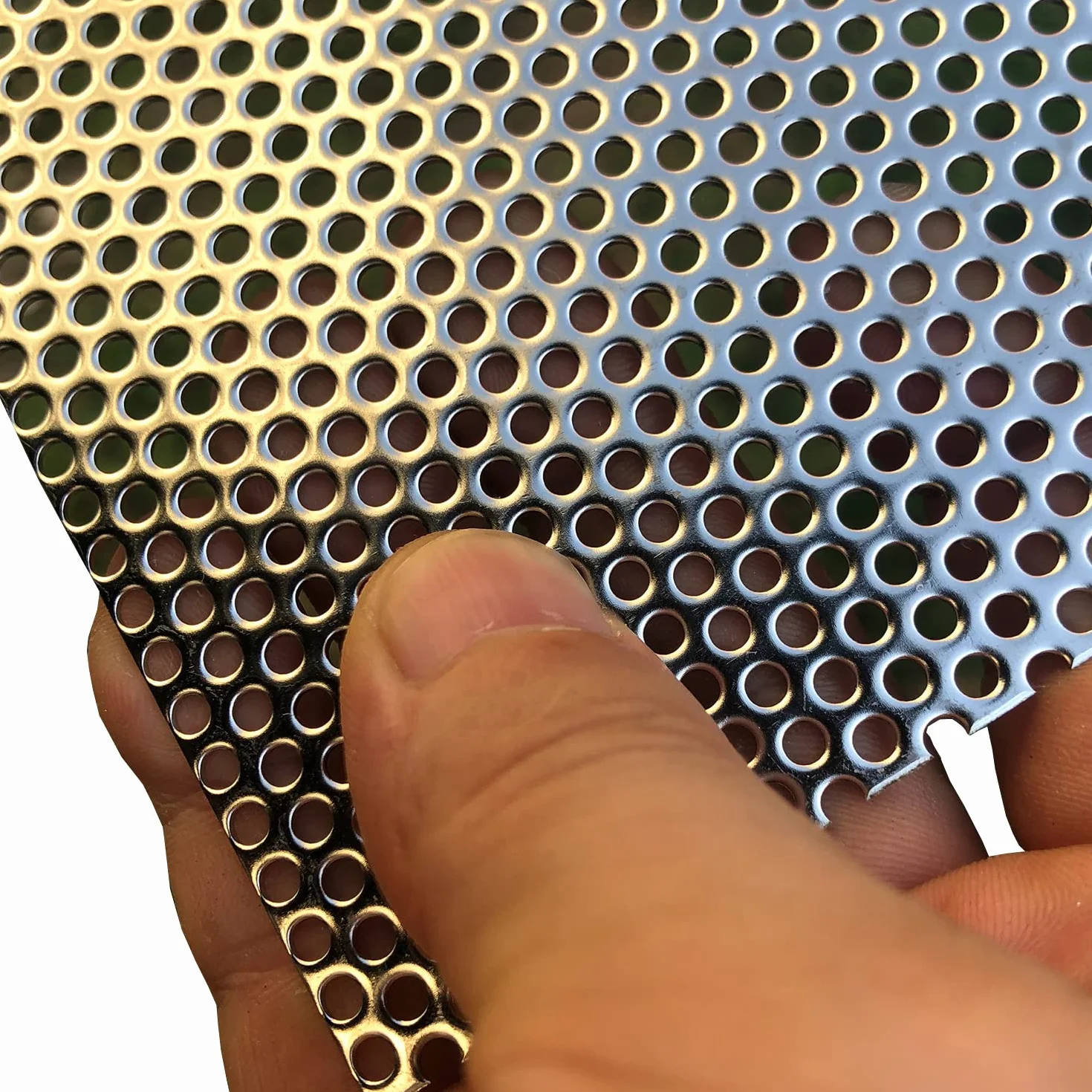 Lamiera forata acciaio inox 304- Piastra acciaio forata- Apertura 3 mm，Spessore 1.1 mm 300mmX150mm Lastre lamiera