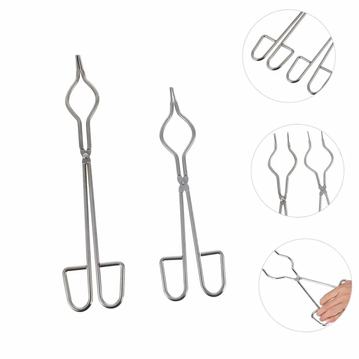 2pezzi Pinze Per Crogiolo e Becher Strumenti Da Laboratorio Per Fusione Di Metalli Forniture Chimiche Materiali Resistenti Alla Corrosione