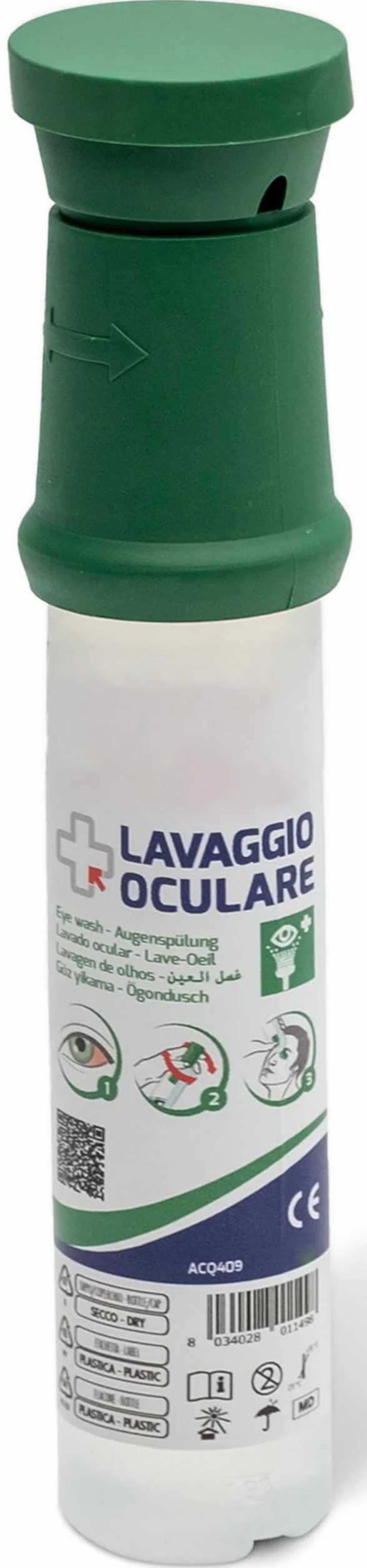 Soluzione di emergenza salina sterile ml.100 per lavaggio oculare -