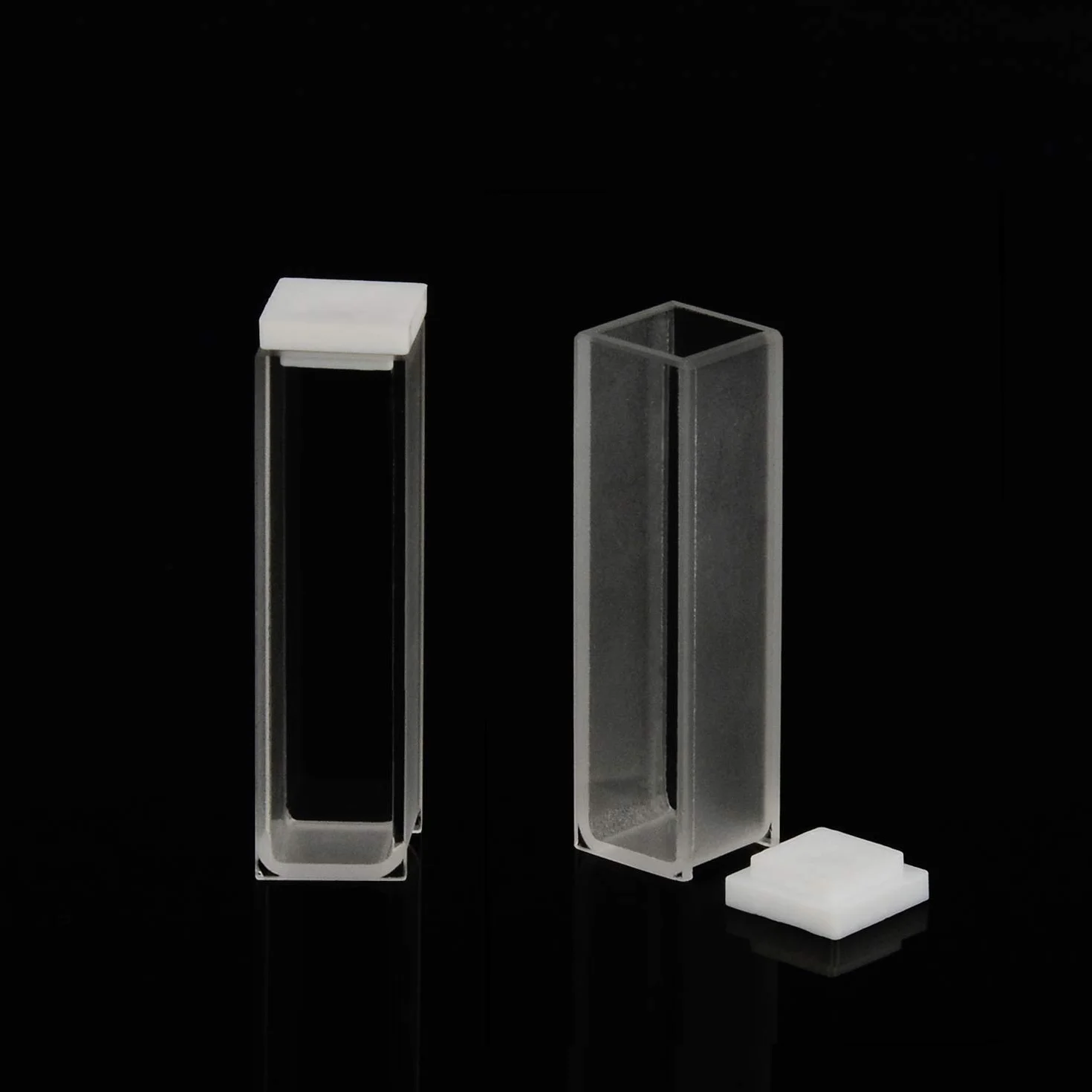 Cuvette al quarzo per spettrofotometro 10 mm 45 mm 3,5 ml confezione da 2