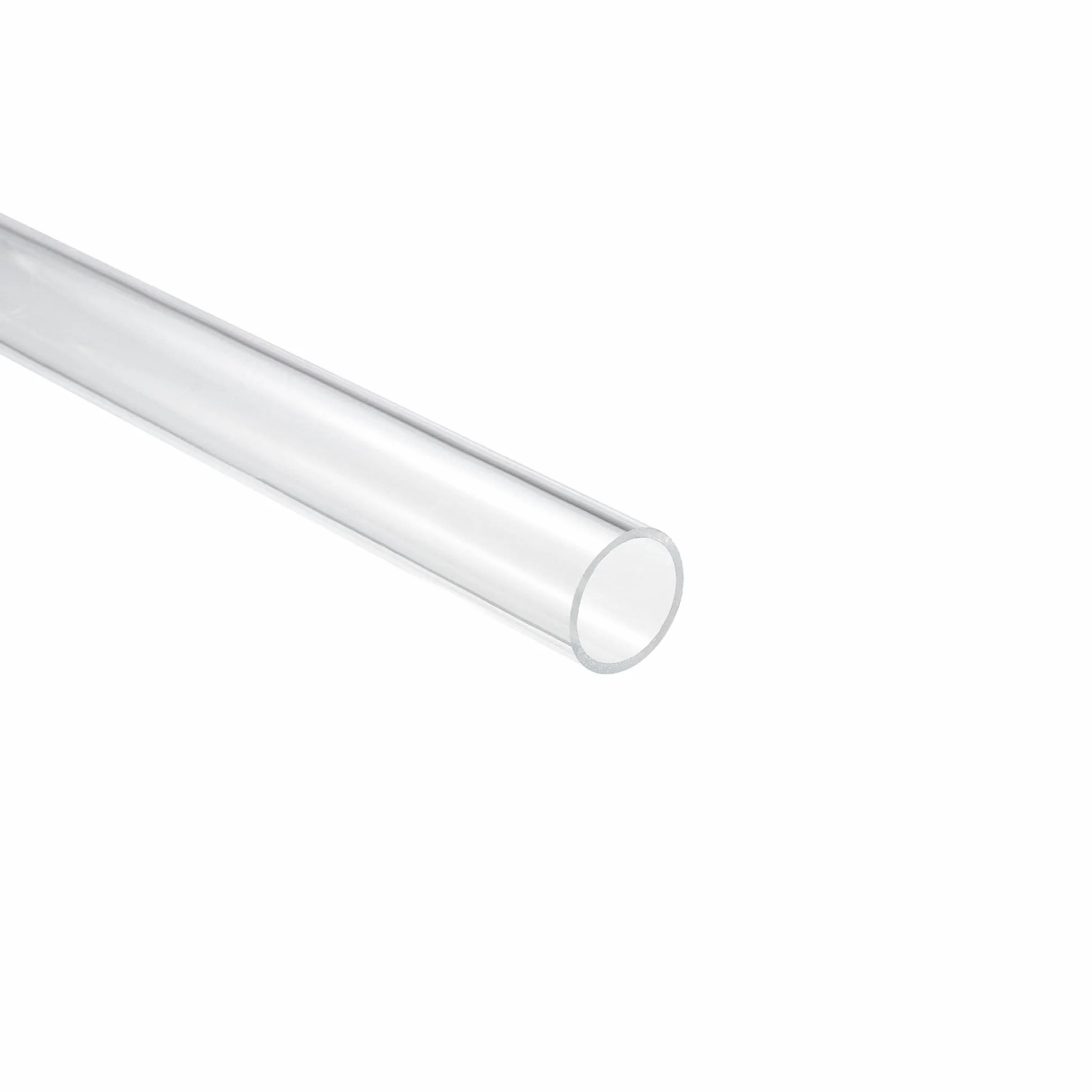 Unifizz Tubo in plastica acrilica trasparente, rotondo, rigido, diametro interno 31 mm, diametro esterno 35 mm, per illuminazione, modelli, impianti idraulici, artigianato