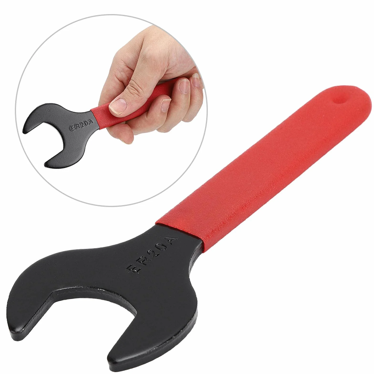 Chiave di tipo A Chuck Spanner ER20 Router Wrench in acciaio ad alto tenore di carbonio