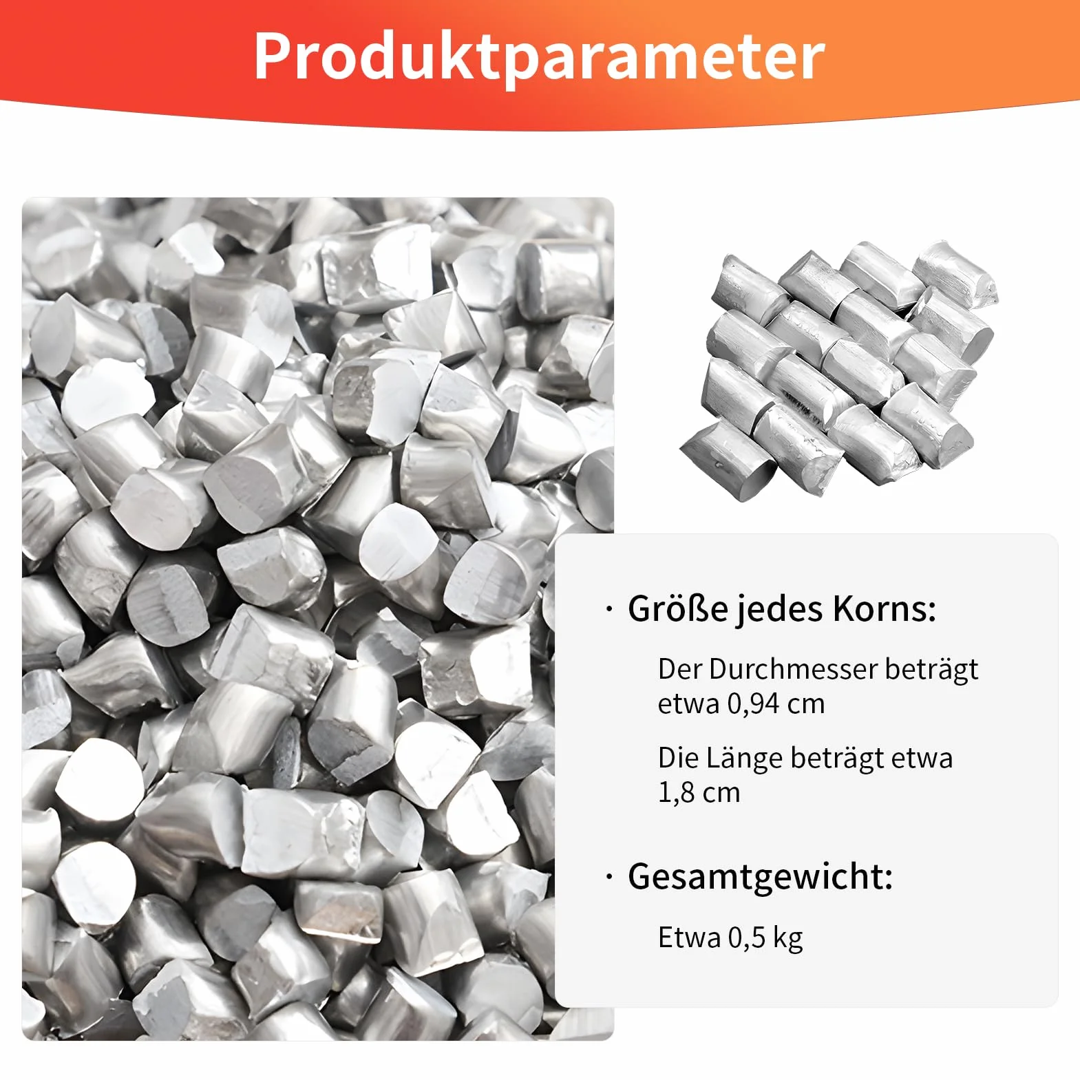 Pellet di alluminio grezzo al 99,6% di elevata purezza da 1 libbre,Lingotto di alluminio per colata di metallo,Fusione del metallo,Fai da te,Reazioni chimiche
