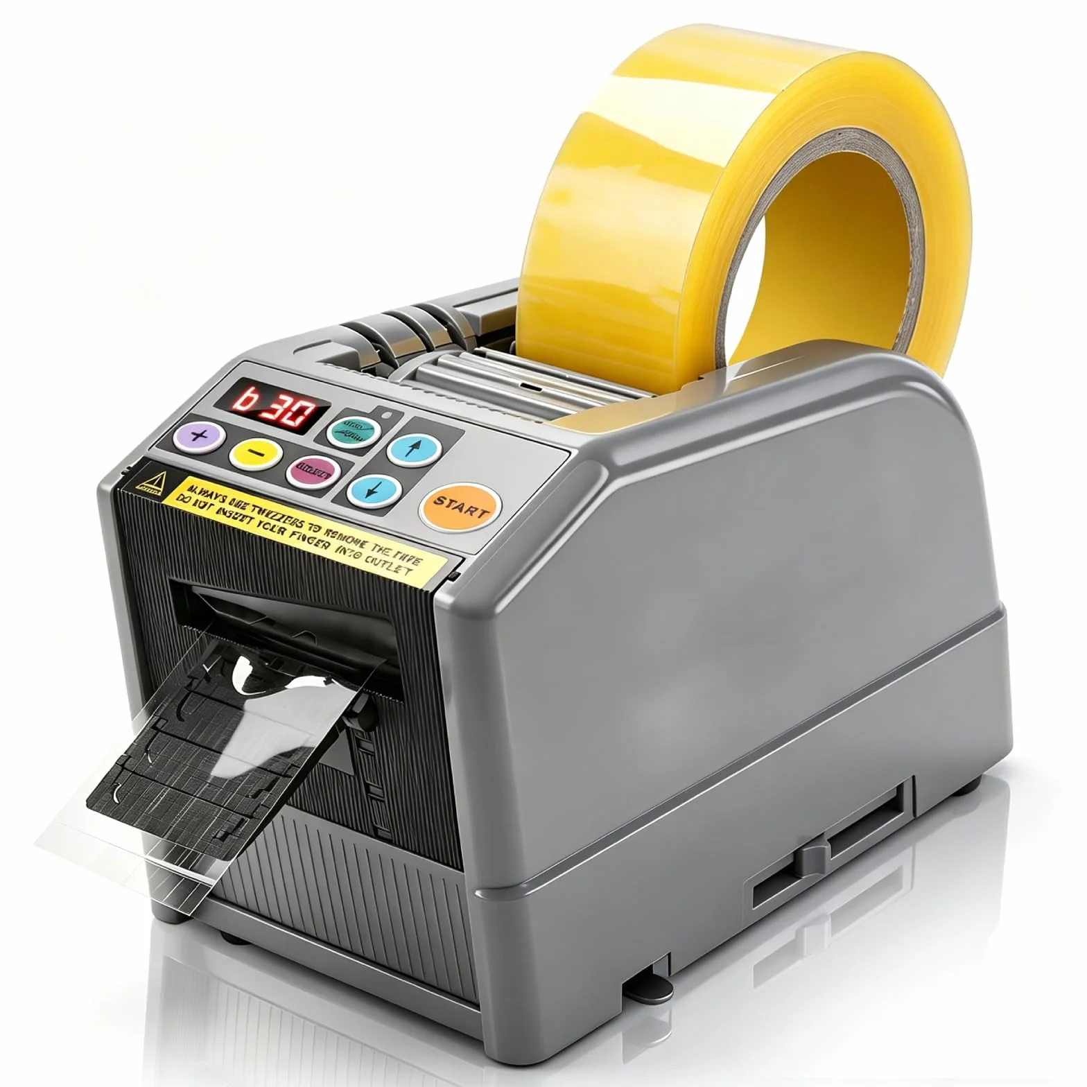 Dispenser Automatico Di Nastro Taglianastro, Automatico Distributore Di Nastro Adesivo Manuale Ed Automatico, Tagliatrice Elettrica Macchina Da Taglio Per Nastro Larghezza 6-60mm, 2 Rotoli/1 Rotolo