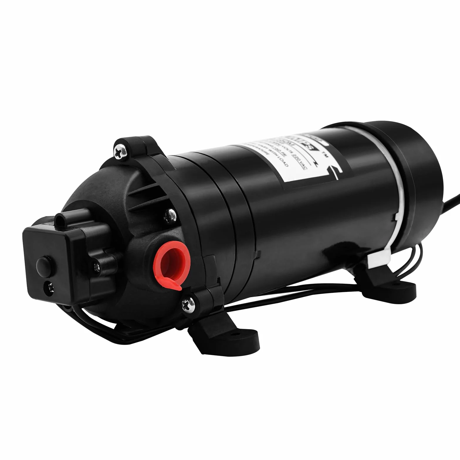 Pompa a membrana da 220 V, pompa a pressione per campeggio, pompa ad alta pressione autoadescante, pompa dell'acqua 5,1-5,5 l/min