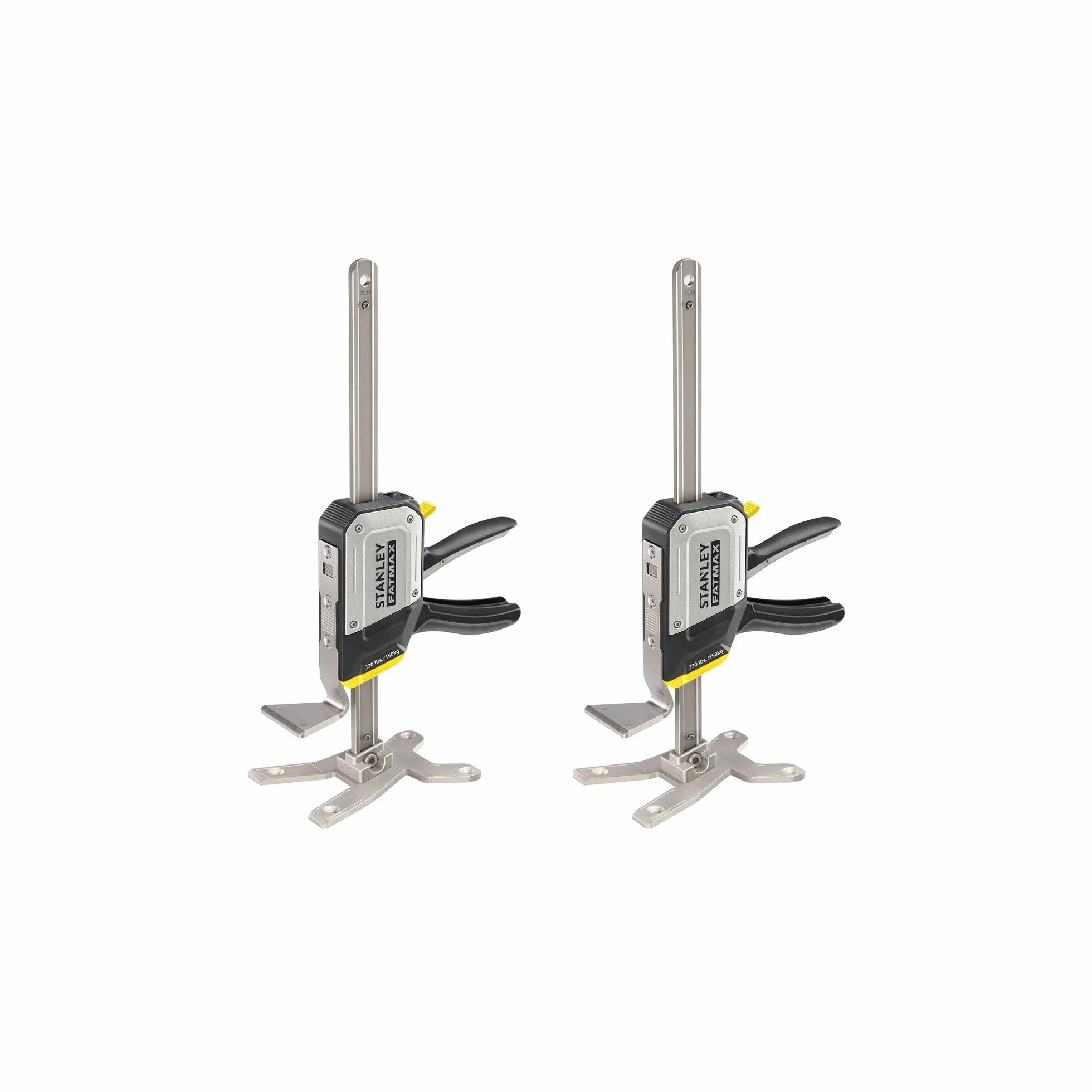 STANLEY FATMAX TradeLift Utensile multifunzionale per il sollevamento e la tenuta (fino a 150 kg), il livellamento (2,5 mm) e la distensione (fino a 220 mm) (confezione doppia), FMHT83552-1