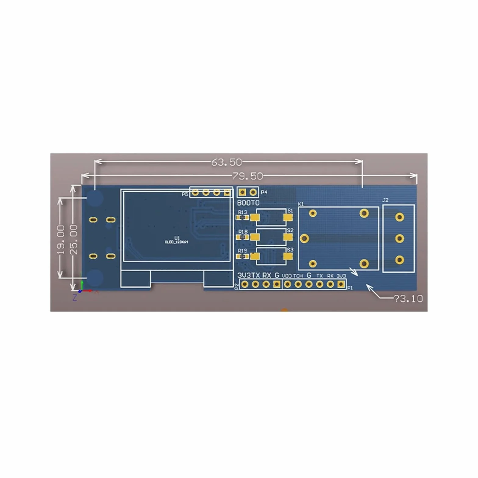 Modulo relè PLC Scheda STM32 con display OLED a semiconduttore capacitivo a modulo relè singolo for impronte digitali ZW101