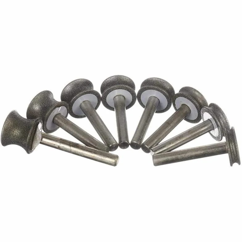 ZALINA Lucidatura della Mola diamantata Bordi arrotondati e superfici Curve for Aeroplano in Vetro Smusso Bordo Dritto Gambo 6mm 1pc (Color : 6mm)